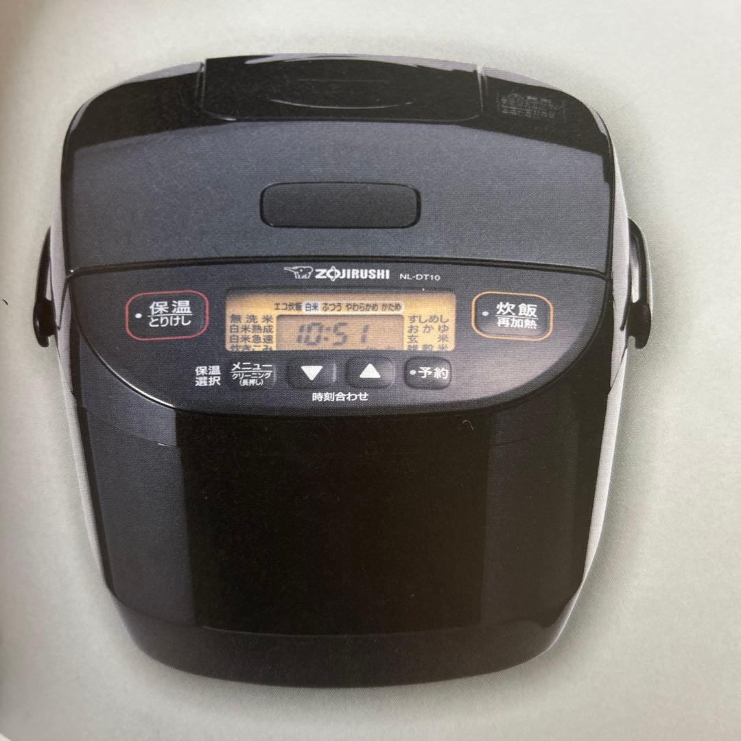 Zojirushi NL-DT10-BA 炊飯器 1.0L ブラック　象印