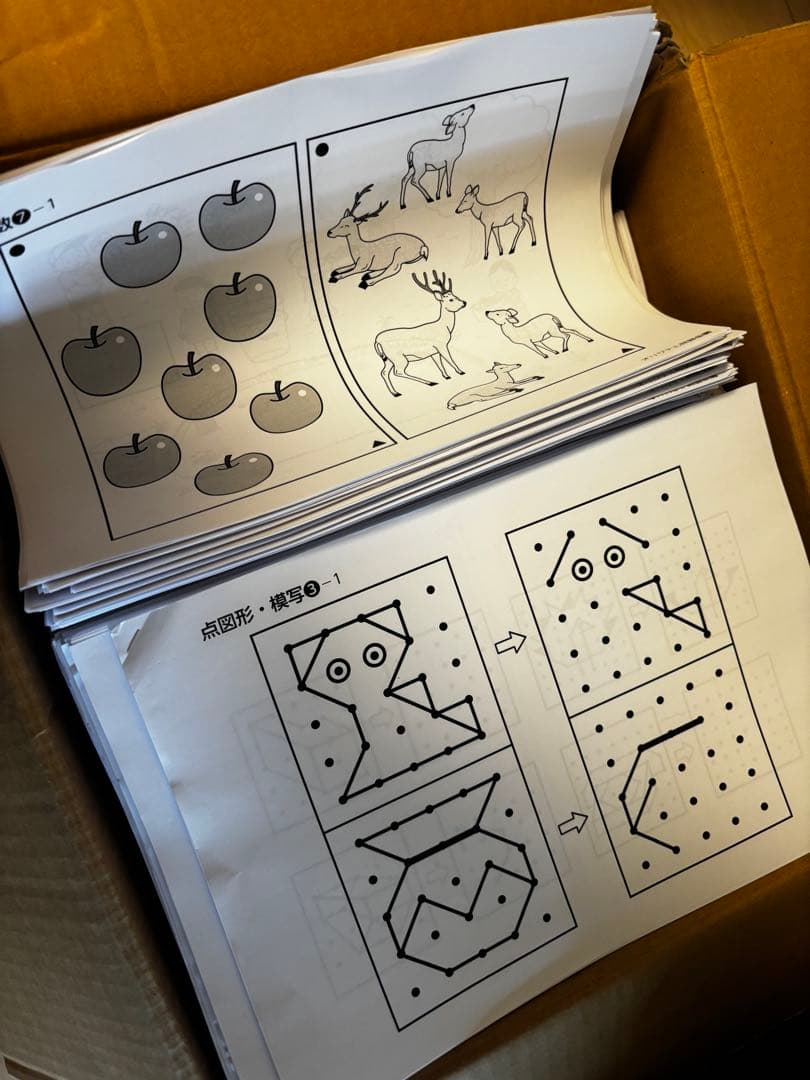 伸芽会オリジナル問題集　改訂版　赤本　63冊 緑本とおまけつき