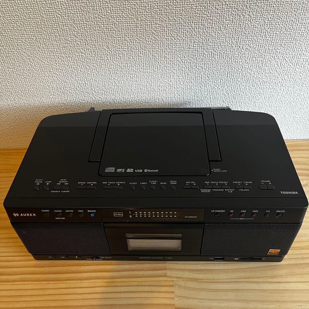 AUREX CDラジカセ　TY-AK21 【2025年7月購入 数回使用】 ハイレゾ対応ラジカセ TY-AK21 | ラインアップ | AUREX