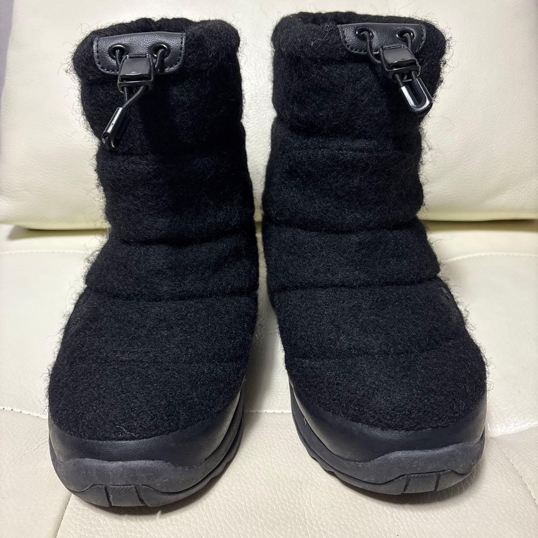 THE NORTH　FACE 防水ウール ブーツ ヌプシ　ブーティ 黒　ブラック THE NORTH FACE（ザ ノースフェイス） スノーブーツ 防水 メンズ