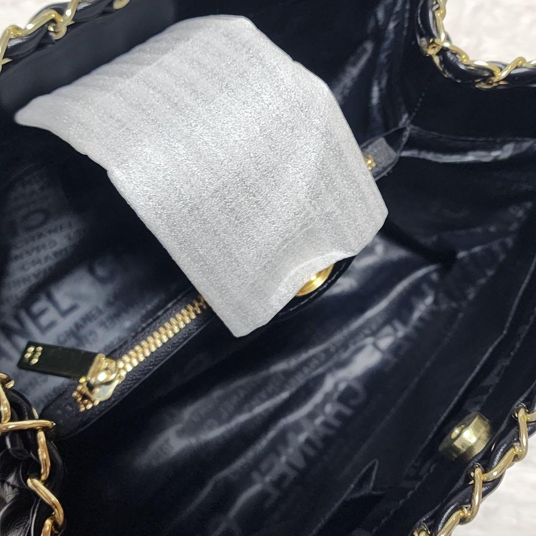 CHANEL トートバッグ ゴールドチェーン キルティング ノベルティ