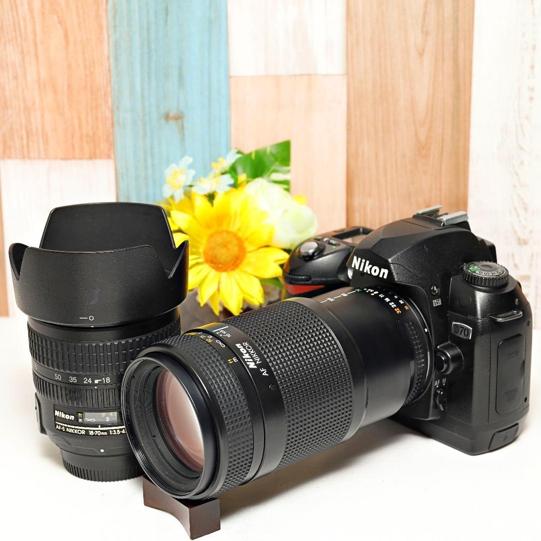 簡単操作でデジイチ入門✨Nikon D70✨届いたらすぐ使える✨ダブルレンズ