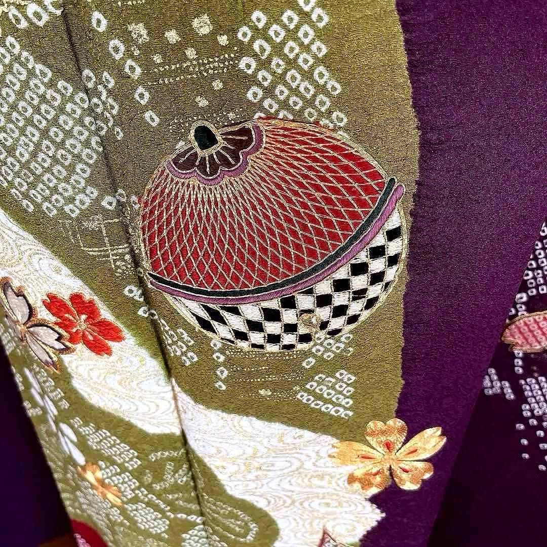 まー様専用ページ プラスサイズ 高身長 絞り 手刺繍 成人式振袖 振袖