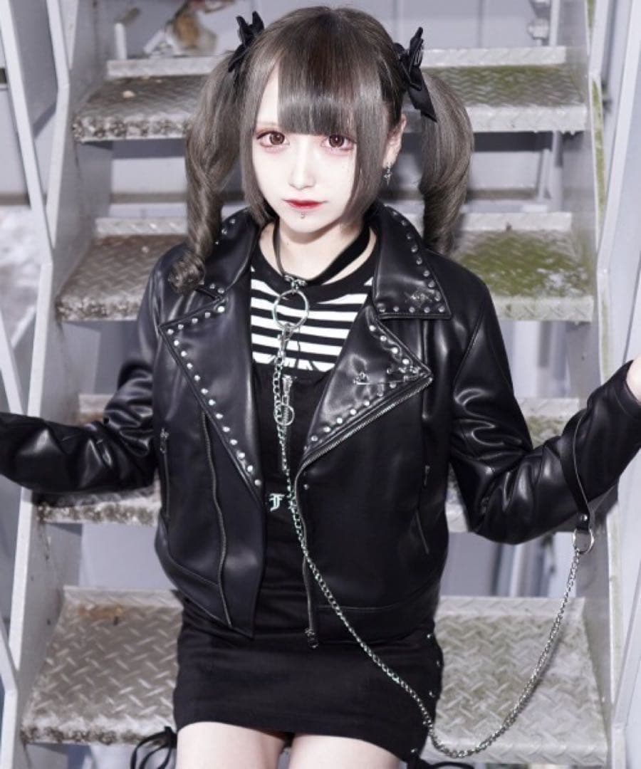 REFLEM ライダース ジャケット レザー ボア REFLEM - 新品同様 REFLEM レフレム ボア裏地PU レザー スタッズ