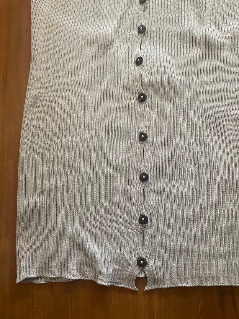 ベースレンジ baserange シルク キャミソール ビスチェ グレー S