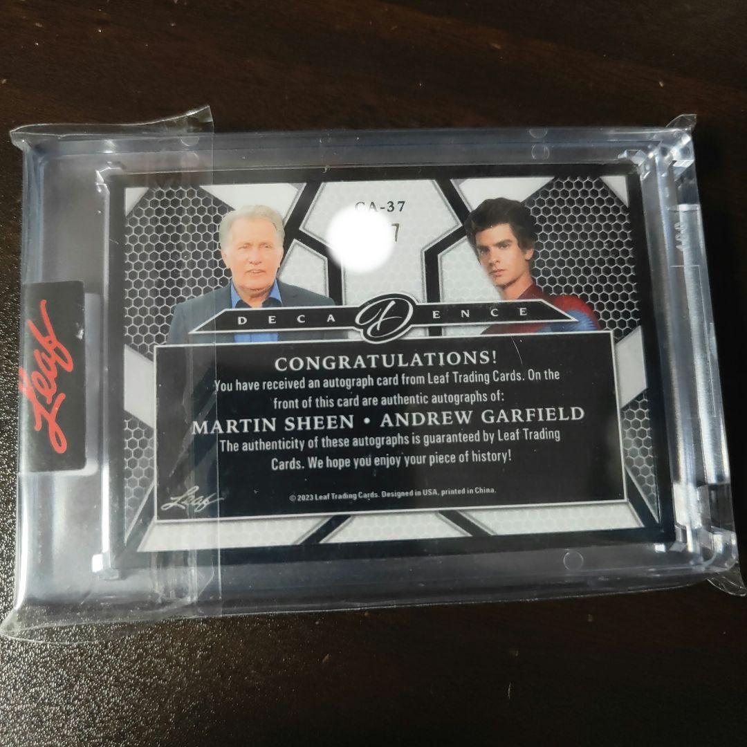 leaf スパイダーマン アンドリュー・ガーフィールド デュアルサインカード