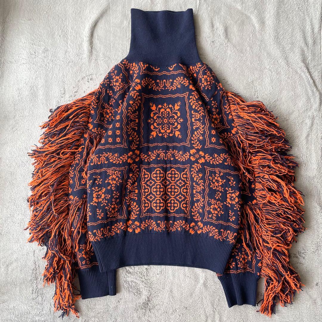 西野七瀬着用！】sacai サカイ レインスプーナー フリンジ バンダナ