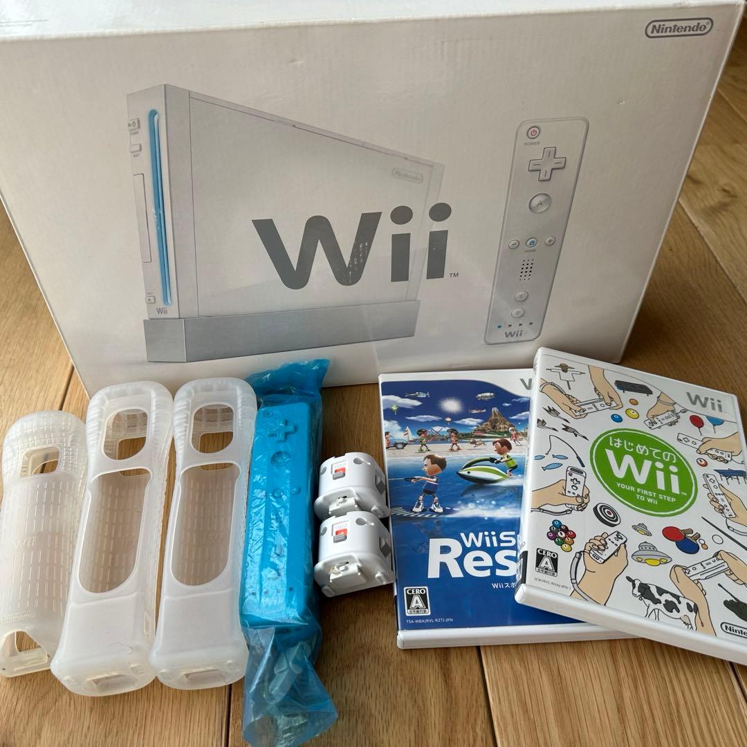 最終値下げ》Nintendo Wii 本体 完全セット ソフト3つ付き - メルカリ