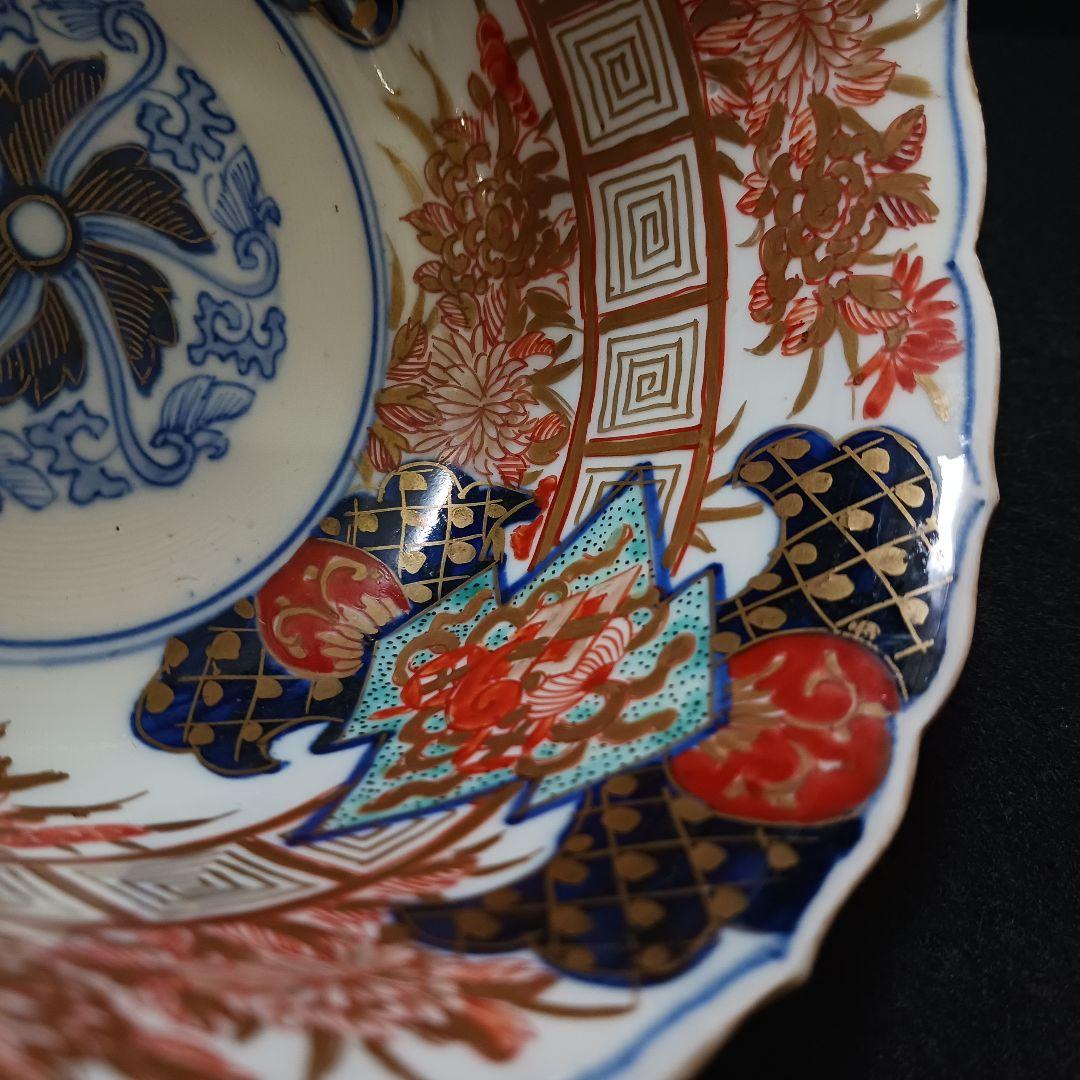 Y2802 古伊万里 富貴長春 金彩色絵 鉢 直径14㎝ FF - メルカリ
