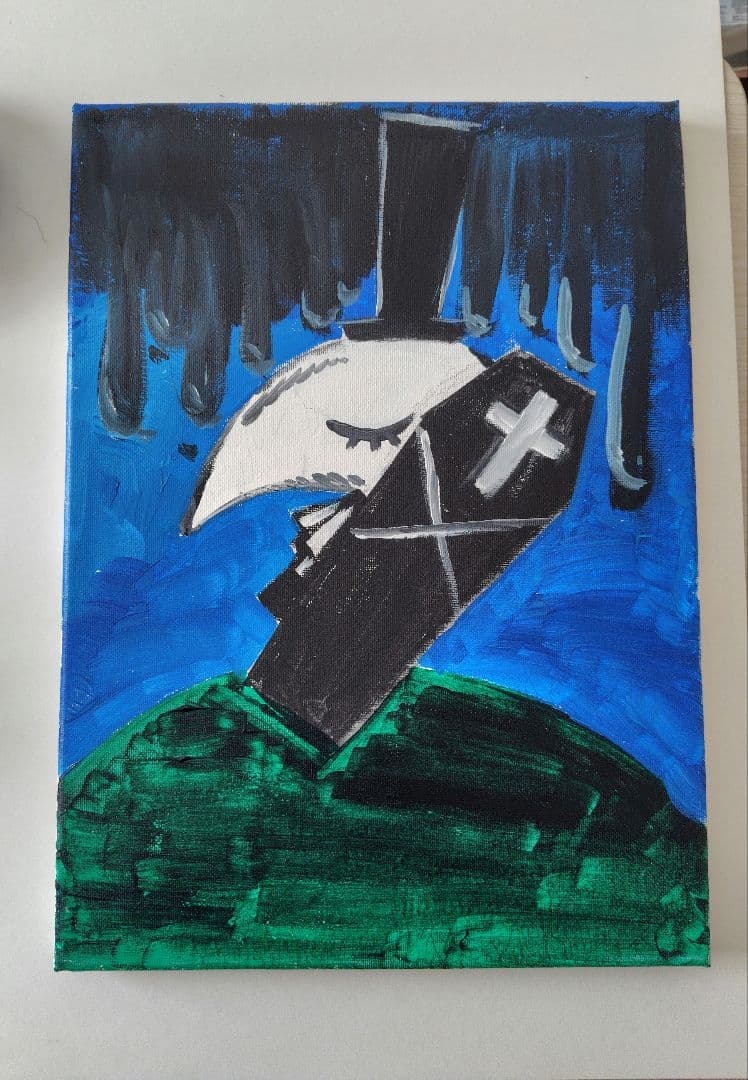 旅立ち」シャッポ先生 アクリル画 - メルカリ