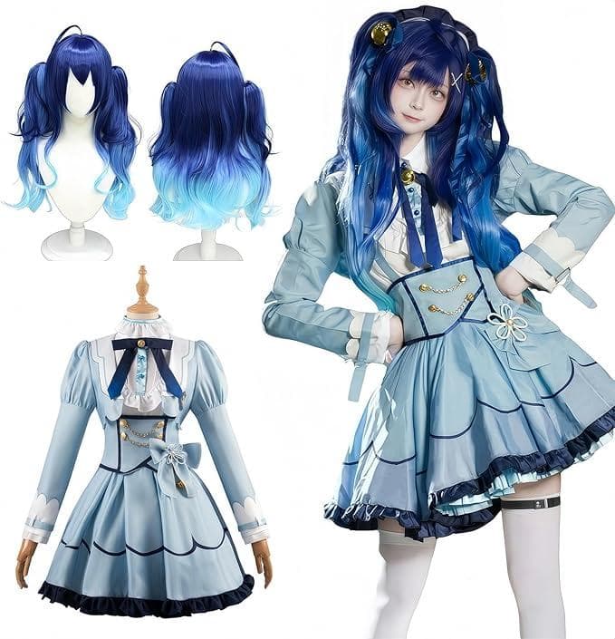 天宮こころ コスプレ衣装 M ウィッグ付き VTuber ブイチューバー