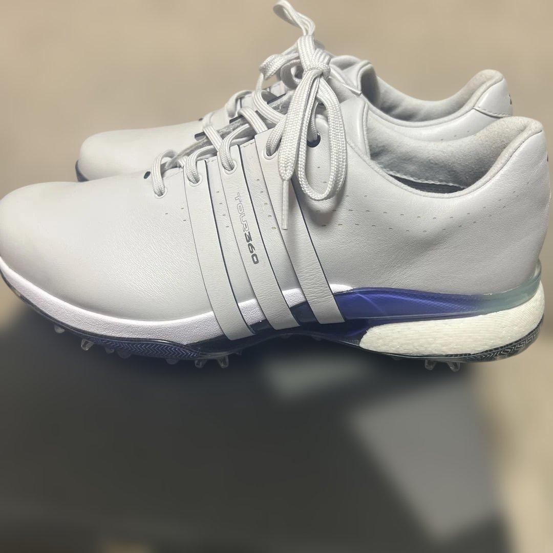 adidas ゴルフシューズ ツアー360 27.0cm ダッシュグレー 紐