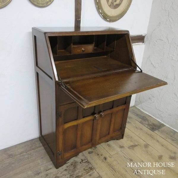 イギリス アンティーク 家具 ジェンティーク ビューロー デスク 机