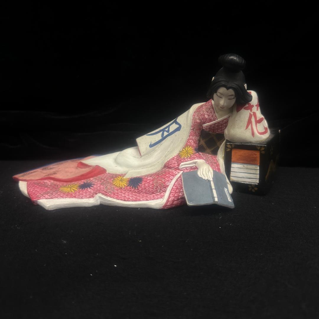 博多人形 裏絵 春画人形 美人 置物 枕絵 裏隠し 隠し絵 着物 浮世絵