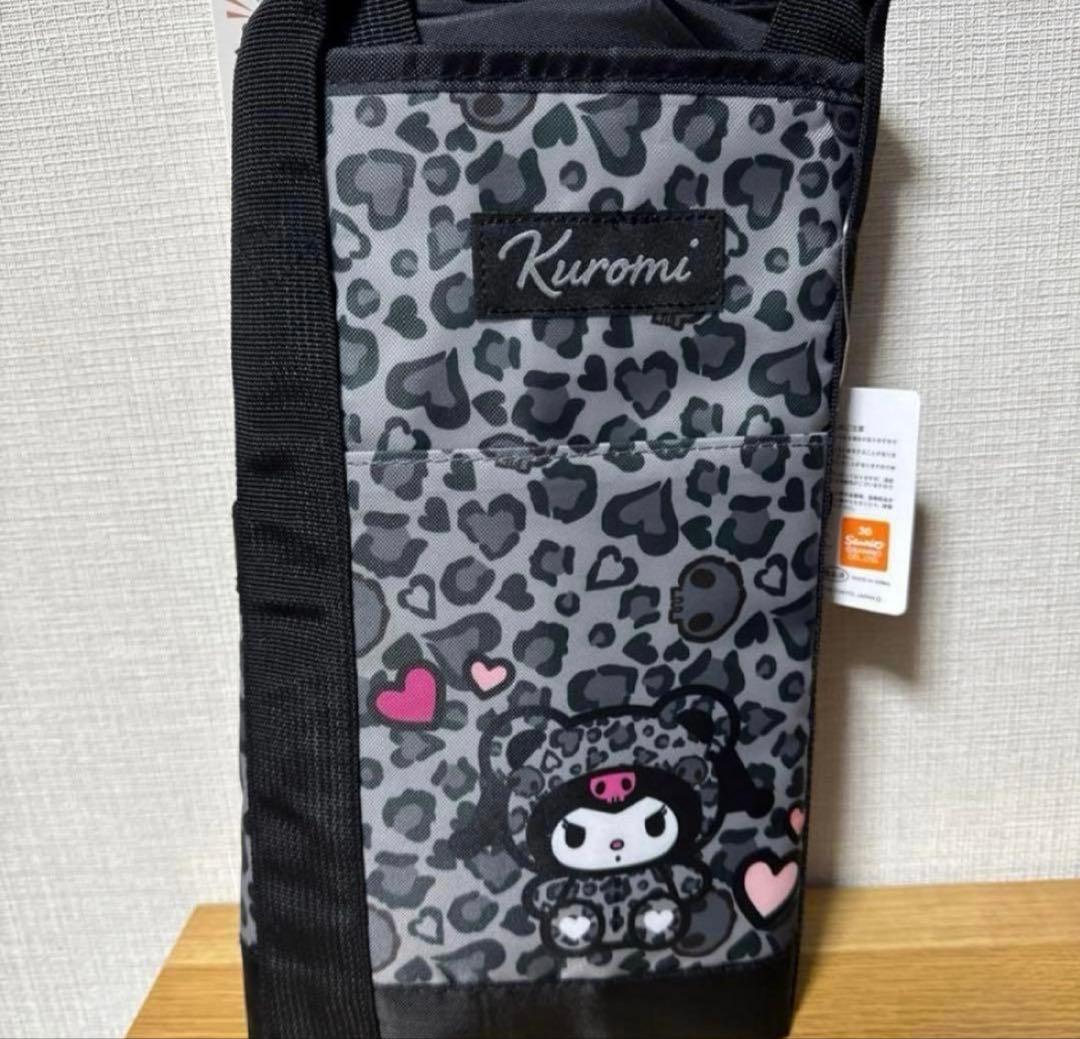 新品♡着ぐるみ クロミ 保冷買い物バッグ エコ ヒョウ柄 ギャル KUROMI