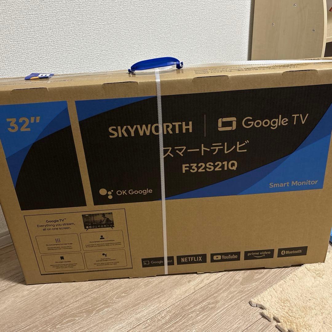 【新品未開封】スマートテレビ　32型 Google TV F32S21Q チューナーレステレビ ブラック F32S21Q [32V型 /Bluetooth対応