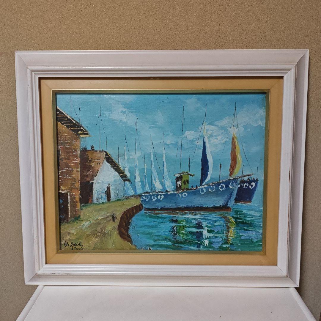 ノイシュバンシュタインの太陽画家小楠アキコ作品アクリル絵の具F10号