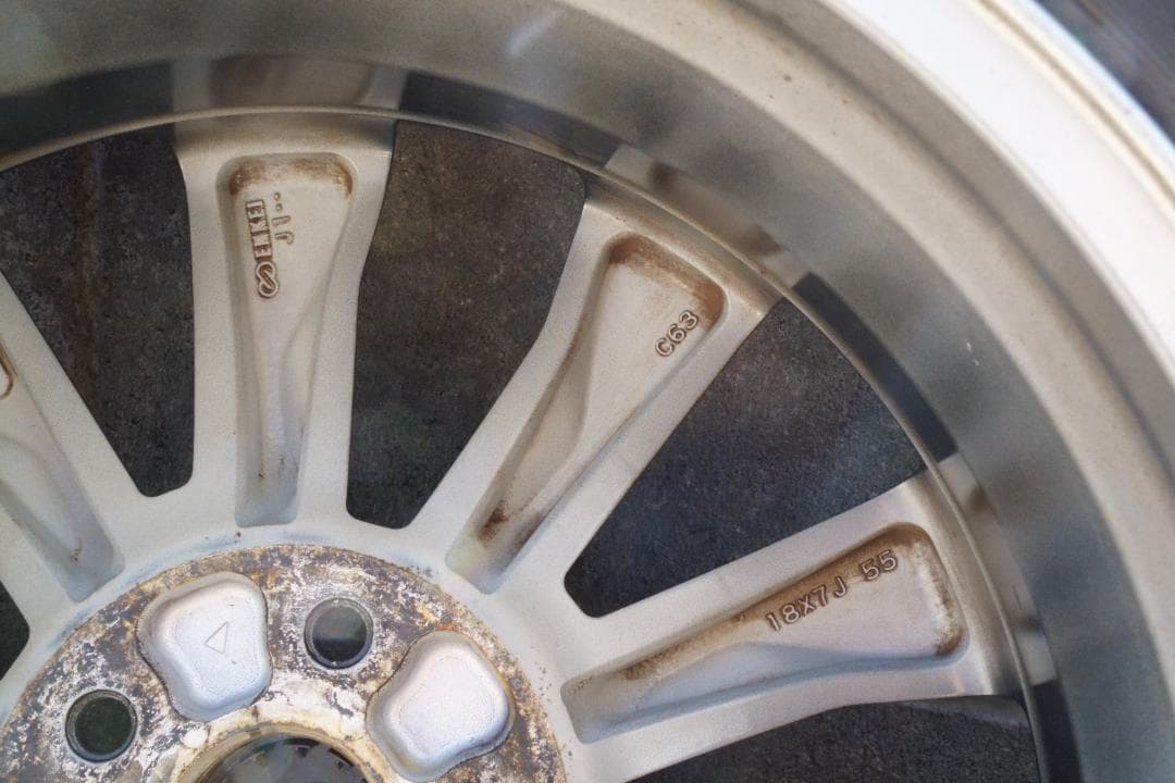 レガシィアウトバックBS9純正ホイール4本セット 18インチ7J+55エンケイ製