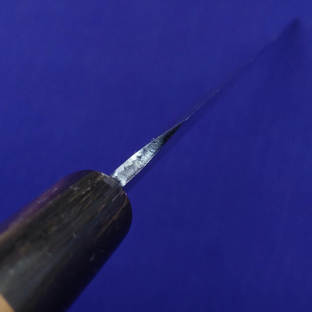 有次 特製 刺身包丁 刃長約203㎜ 片刃 柳刃包丁 正夫 庖丁 《0024》