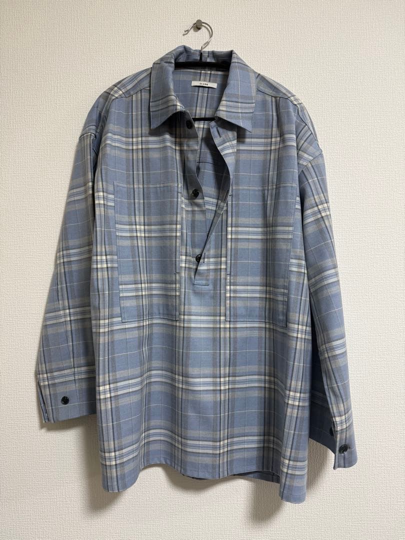 CHECK POCKET OVER SHIRT CLANE