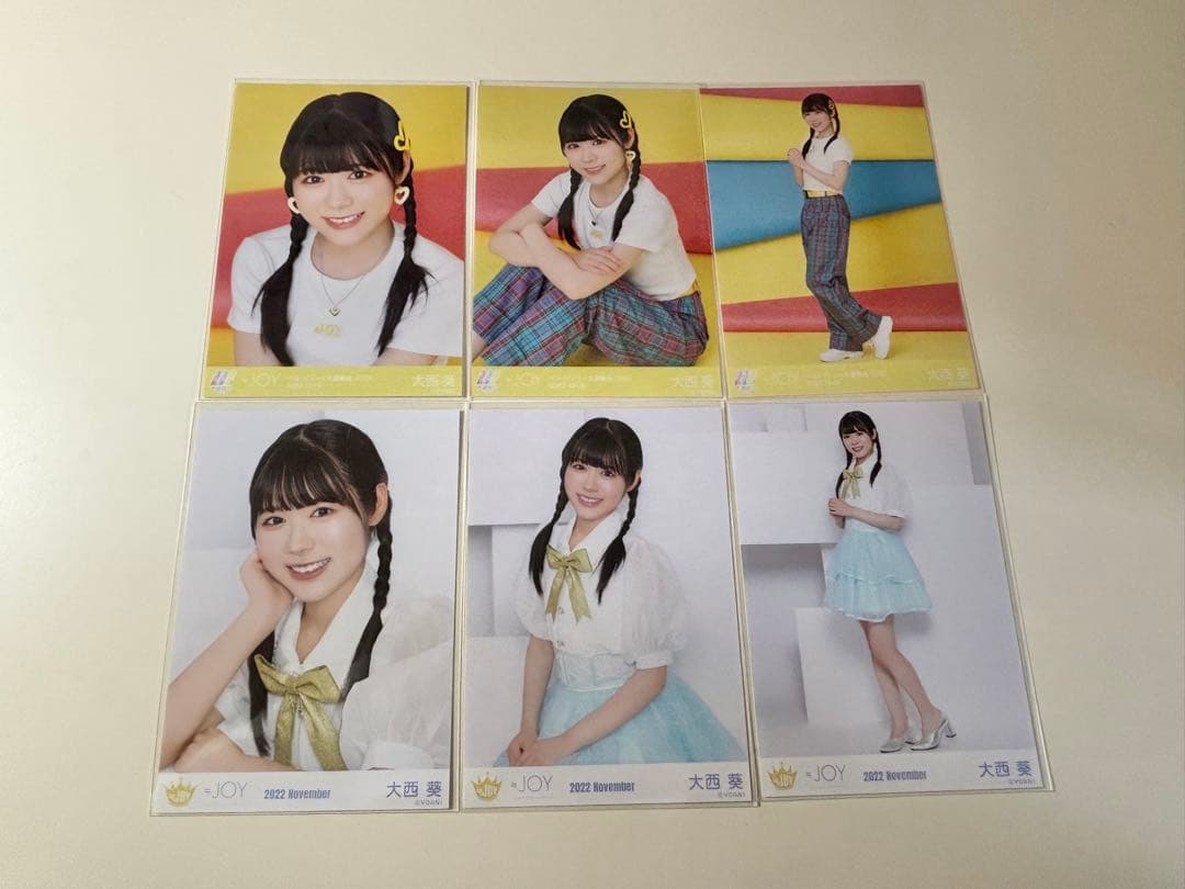 即購入◎】≒JOY ニアジョイ 大西葵 生写真 22コンプ まとめ売り