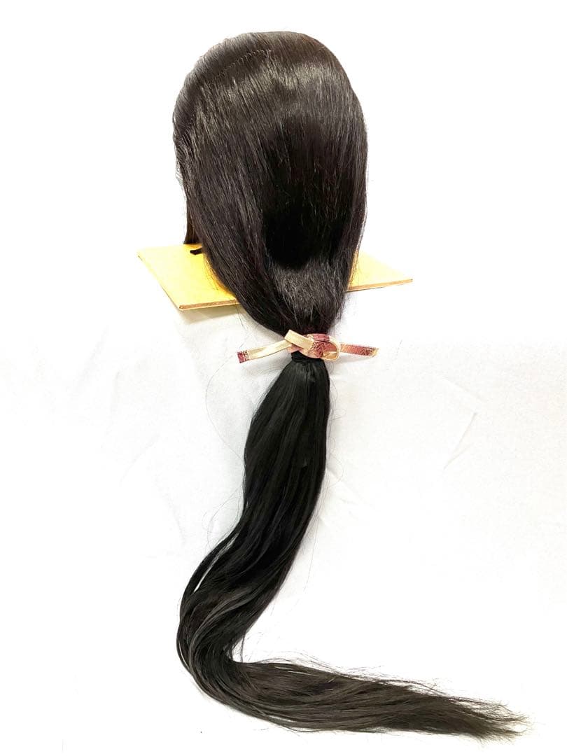 垂髪、今西かつら、黒髪、Mサイズ、中古舞踊かつら、大衆演劇かつら