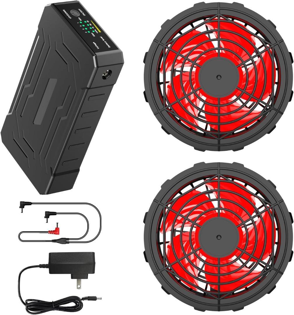 空調作業服用ファンバッテリーセット 2025新登場＆28V暴風 Amazon.co.jp: 【2025暴風新登場40V/30000mAh】空調作業服 ファン