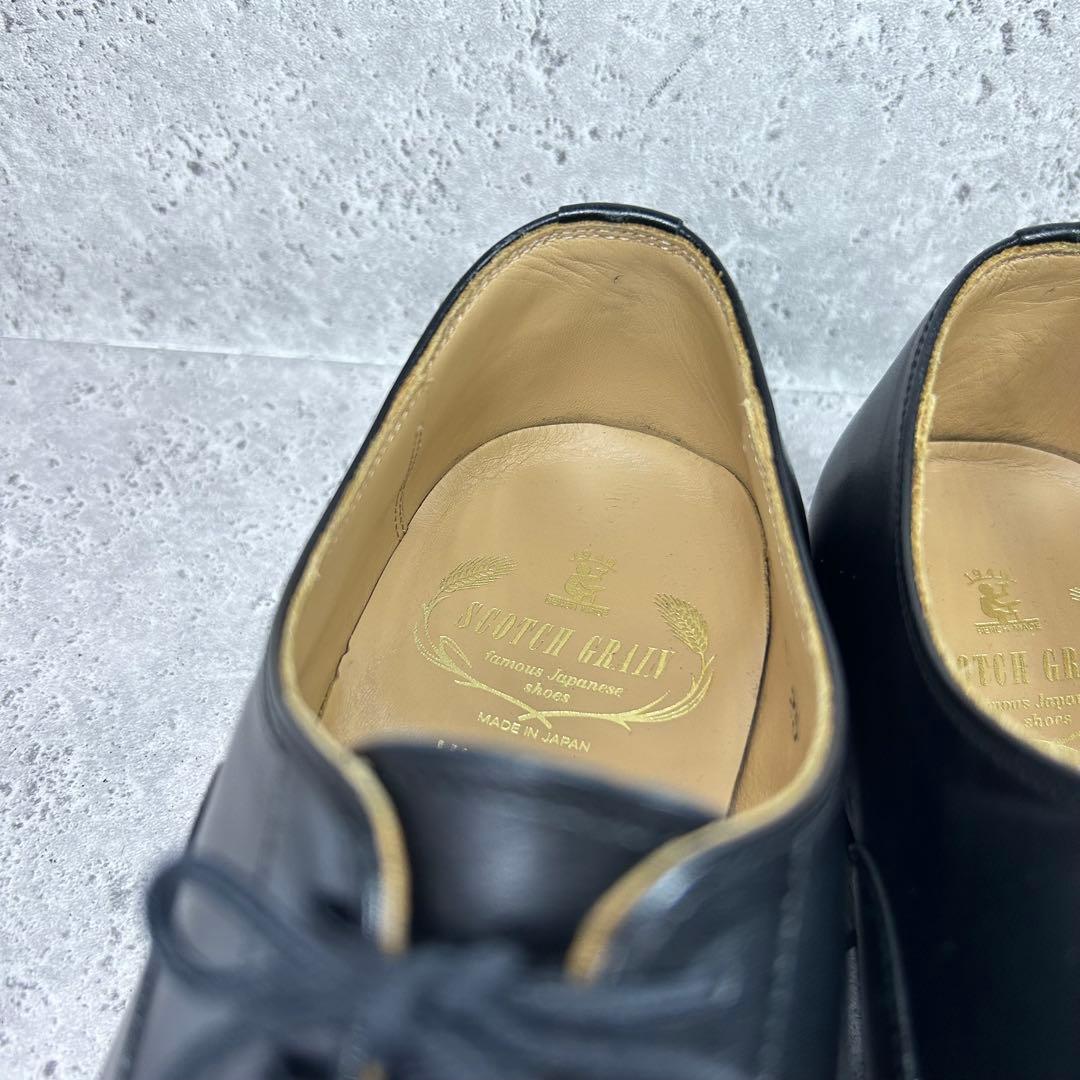 SCOTCH GRAIN 革靴 F0605 ストレートチップ 牛革 ブラック 快適