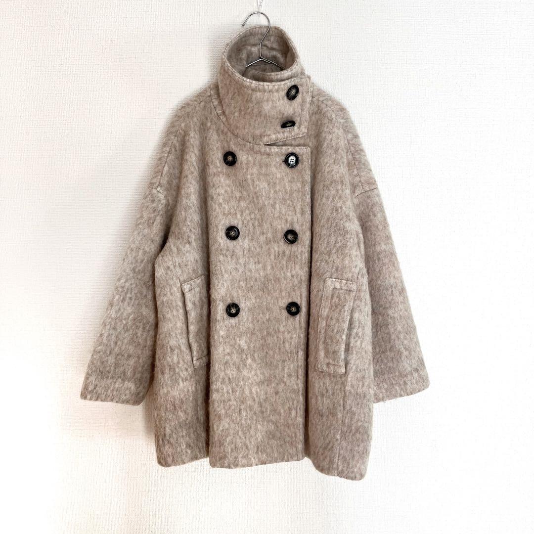 COLLAGE GALLARDAGALANTE 美品 シャギーコート ベージュ - メルカリ