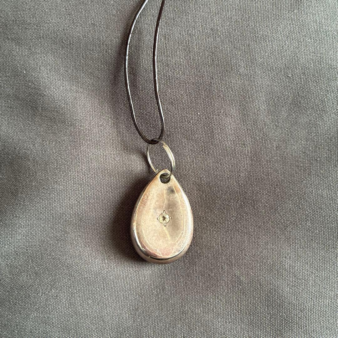 天乃雫 アメノシズク ロゴストロンペンダント 革ひもタイプ シルバー