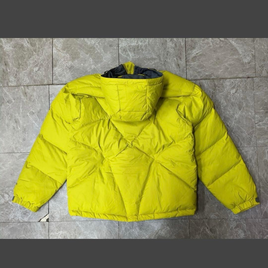 90s Columbia イエロー ダウンジャケット 短丈 テック フード - メルカリ