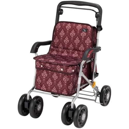 マキテック シルバーカー ボックスタイプシルバーカー マイン ダマスク赤 Amazon | マキテック シルバーカー ボックスタイプシルバーカー マイン