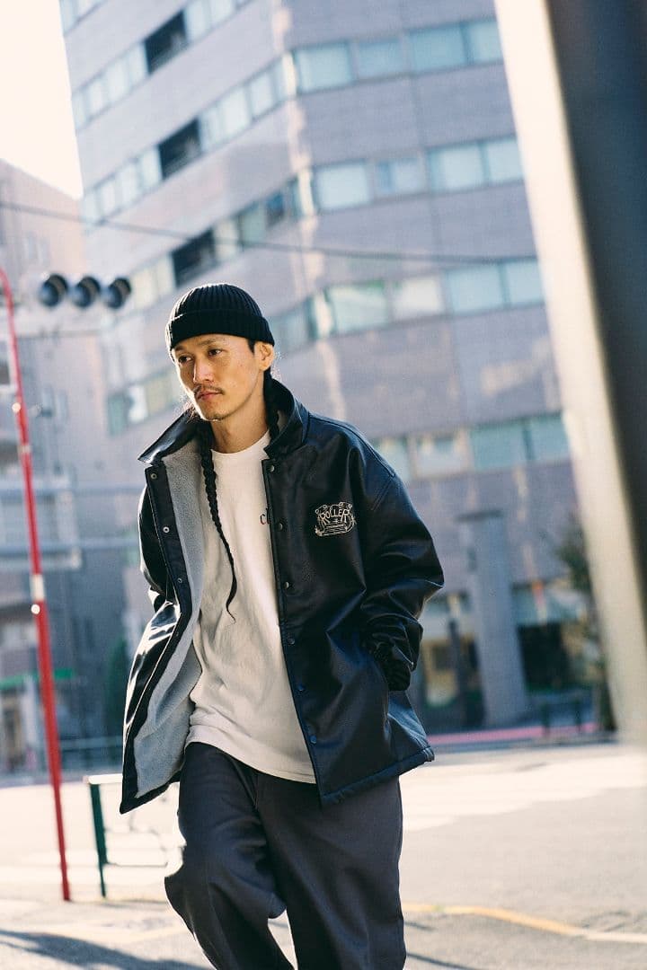 完売品 ROLLER MAGAZINE フェイクレザーボアコーチジャケット - メルカリ