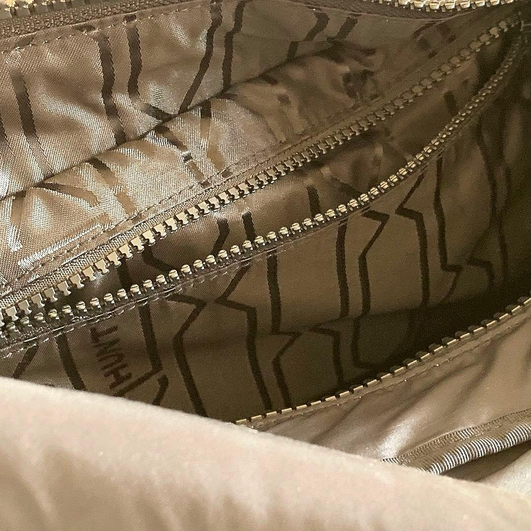 極美品】HUNTER ハンター フレイムド パファー ラージ ホーボー 肩掛け