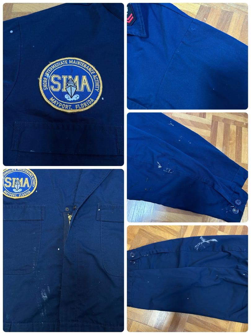 米軍 海軍 USNAVY ユーティリティカバーオール つなぎ ミリタリーS40
