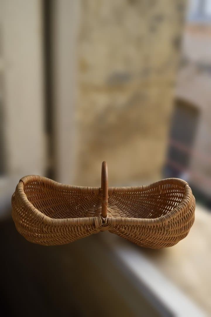 美品 フランスアンティーク 可愛いピーナツ型パニエ ヴィンテージ