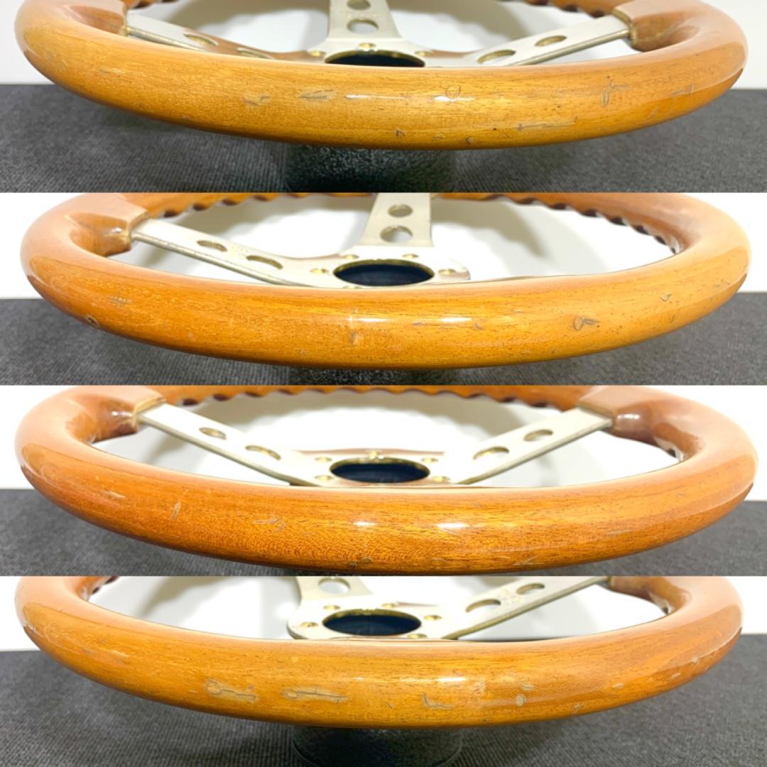 O.B.A. オーバ オバ オバハン ウッド ステアリング 35パイ 当時物