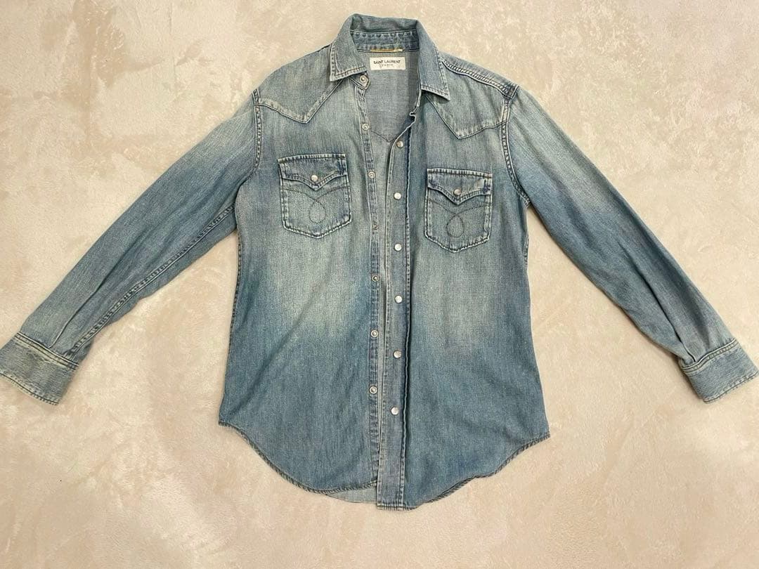 専用 未使用SAINT LAURENT サンローラン デニムシャツ 長袖サイズS