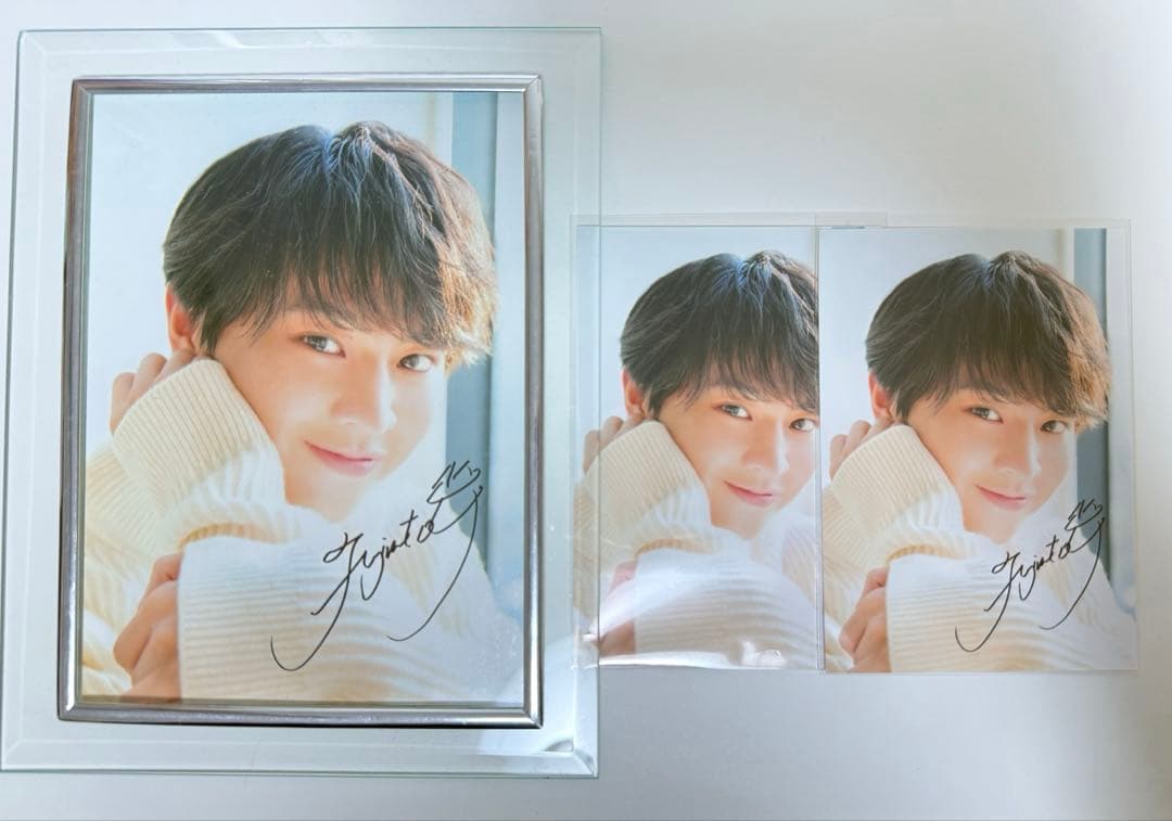 藤本洸大 サイン入り ブロマイド JUNON L版 2L版 - メルカリ