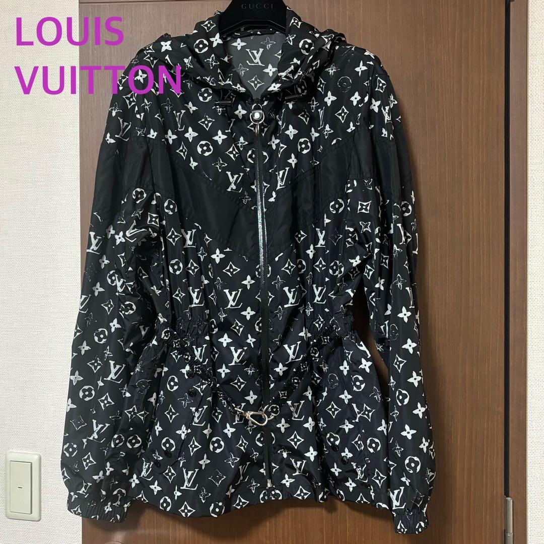 ルイヴィトン モノグラム ナイロンジャケット フーデッドパーカー