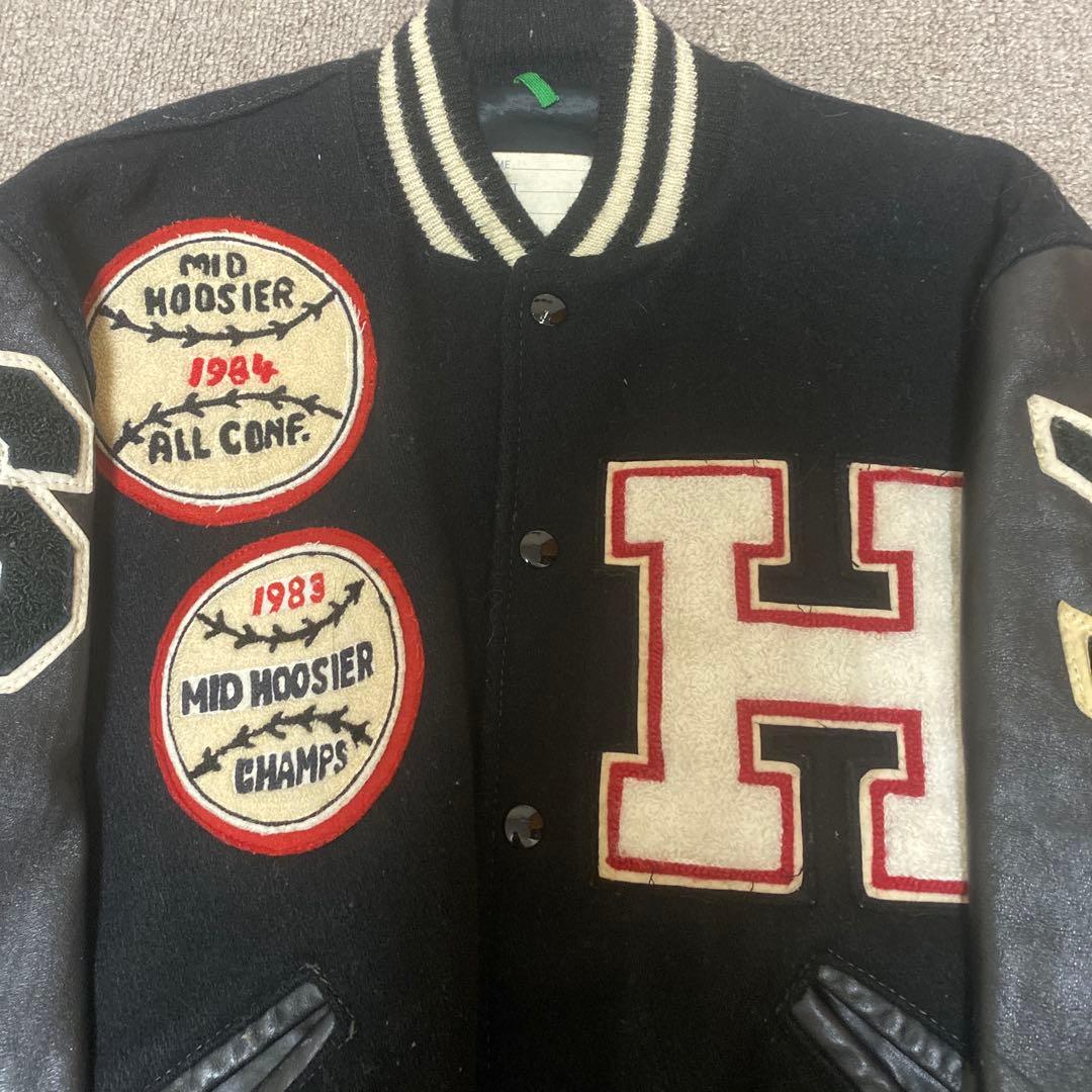 h*7様 DELONG デロング 80s スタジャン ブラック 最終値下げ - メルカリ