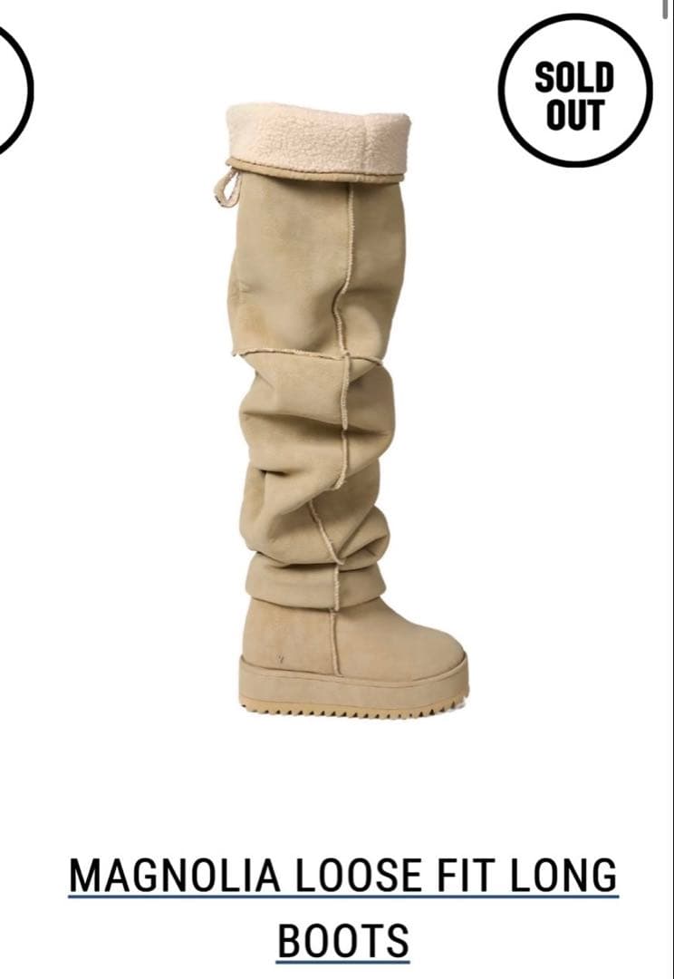 MAGNOLIA LOOSE FIT LONG BOOTS XLサイズ 中古・古着通販】YELLO (イエロ) MAGNOLIA LOOSE FIT LONG BOOTS