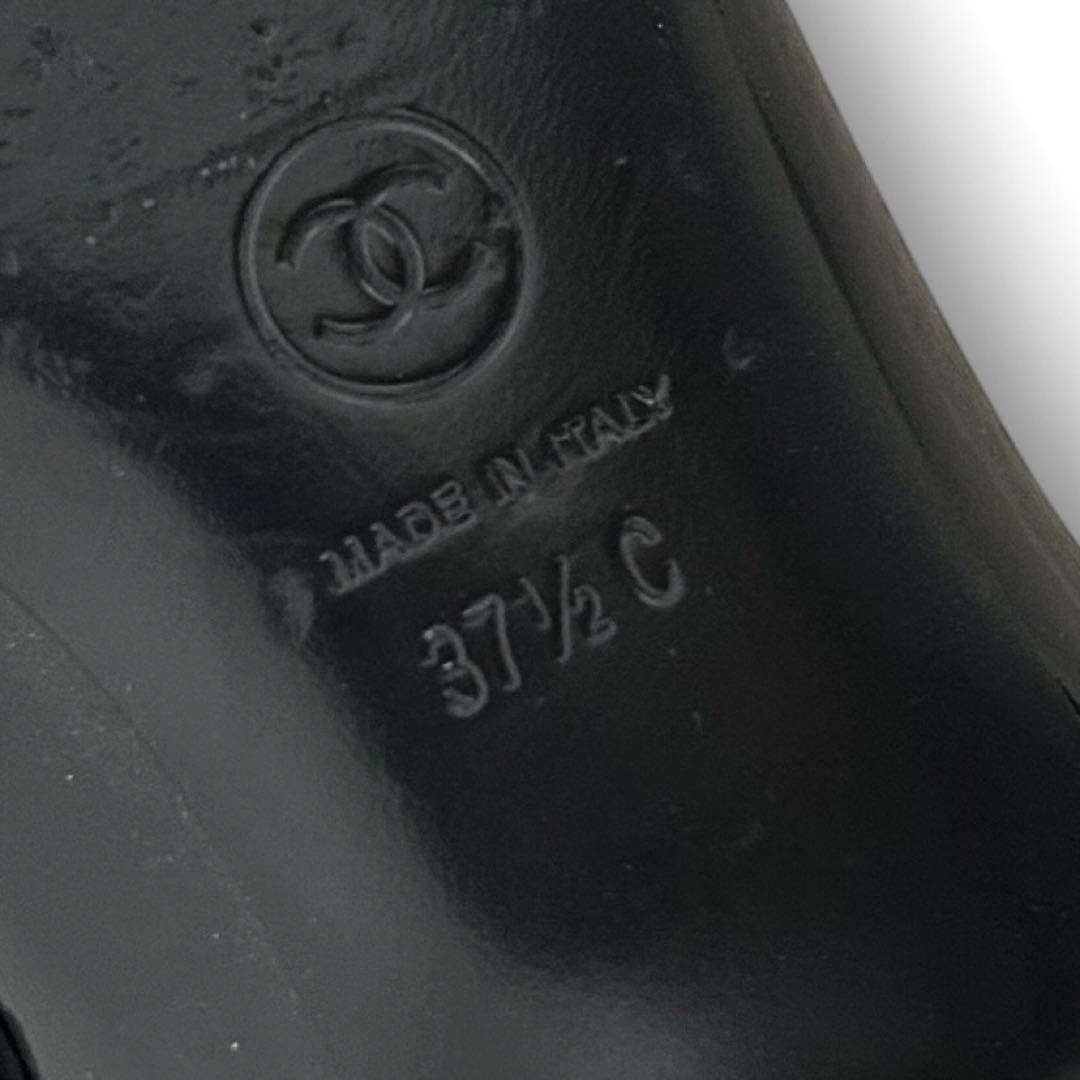 美品 シャネル　オペラシューズ　ローファ フラットシューズ 24.5cm