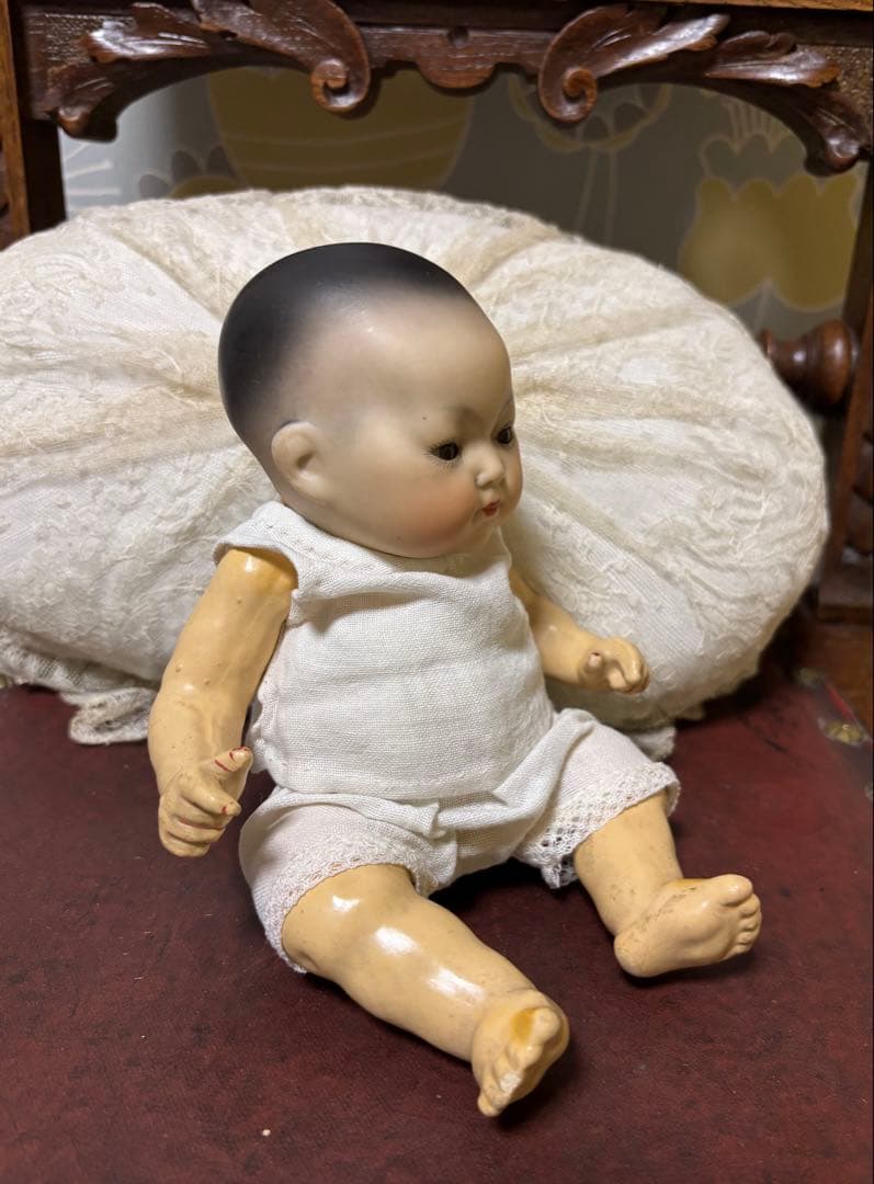 アンティークビスクドール アーモンドマルセル オリエンタルベビー