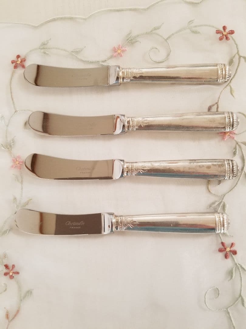 クリストフルマルメゾン バターナイフ4点 クリストフルシルバー マルメゾン バターナイフ