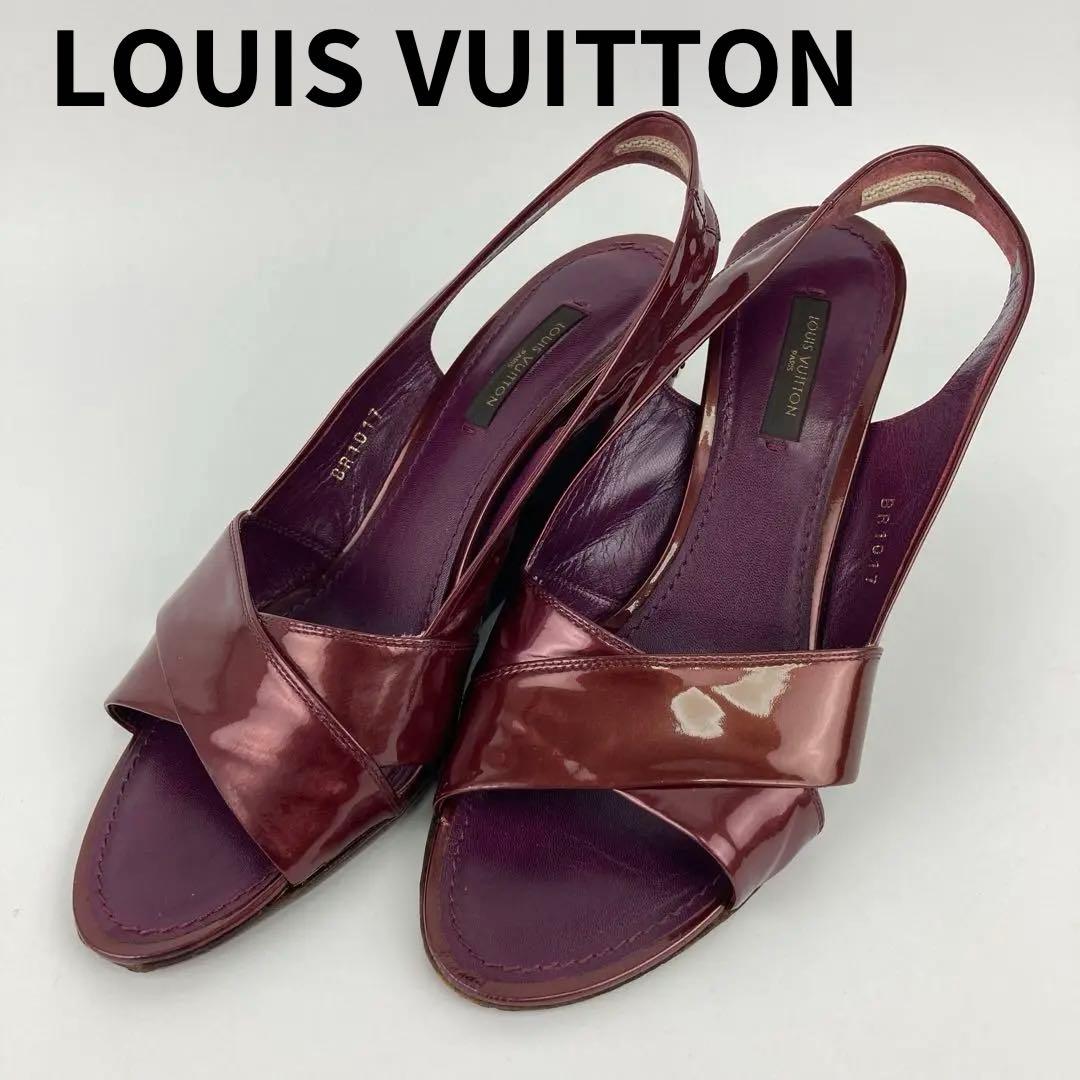 LOUIS VUITTON ルイヴィトン LV サンダル ヒール 37ハーフ - メルカリ