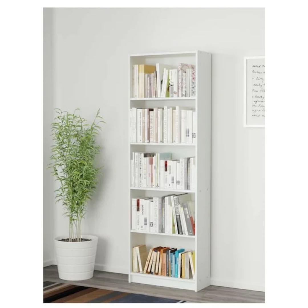 送料込】IKEA ホワイト 5段本棚 180cm - メルカリ