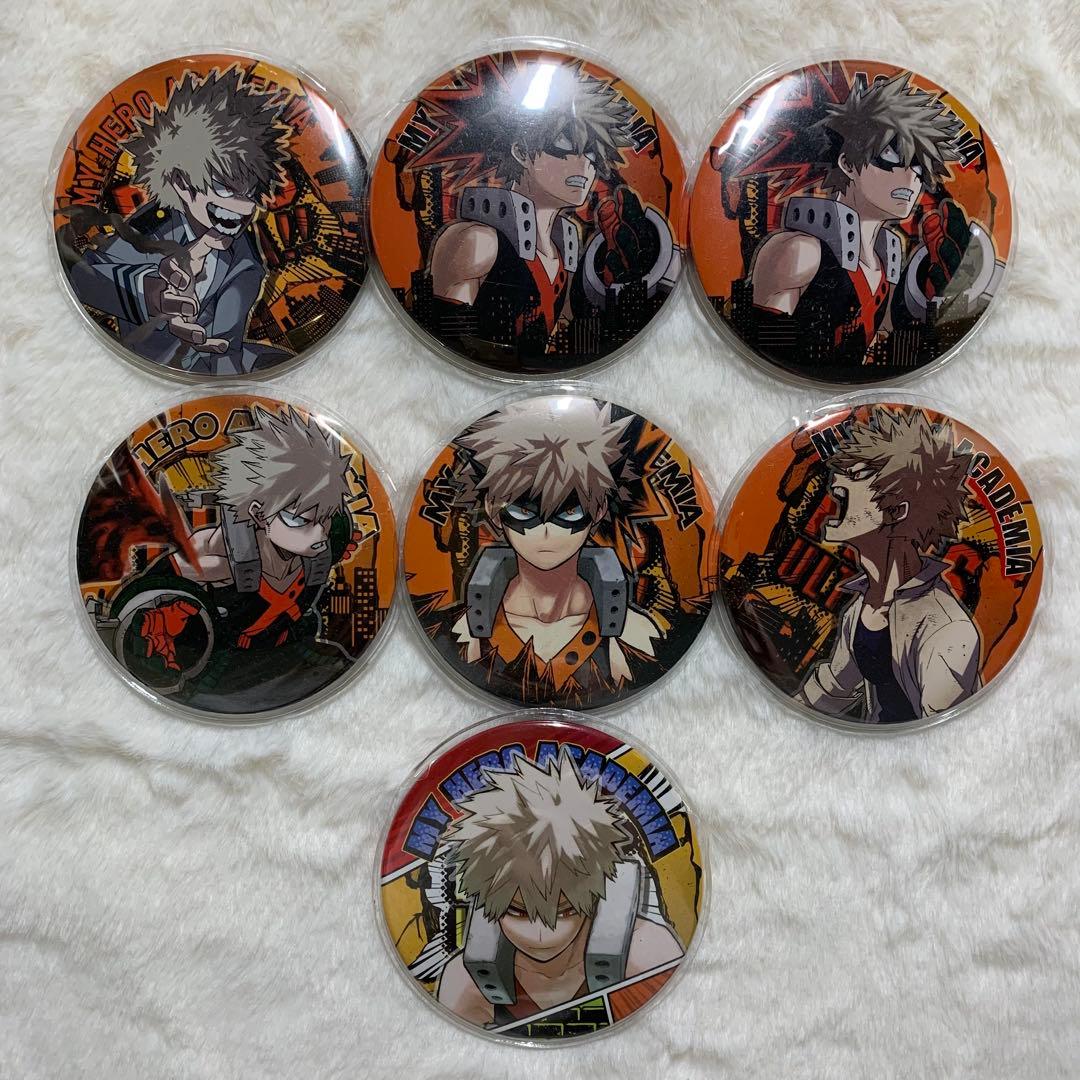 ヒロアカ 爆豪勝己 コレクション缶バッジ 原作 7個セット まとめ売り