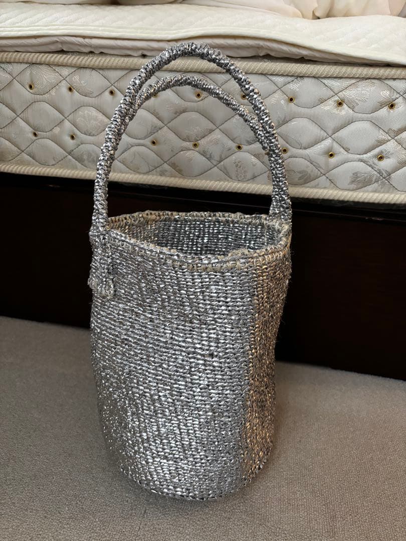 RECTANGLE シルバー かごバッグ RECTANGLE | シルバーバスケット | 絲佳 online store