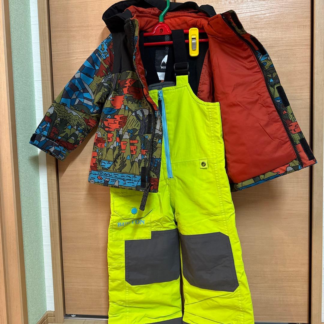 ☆極美品【バートン】上下セット スノーウェア キッズ 子供 2T 90cm